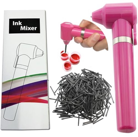 Inktmixer - Pigment blender - Kleuren mengen - Inclusief 100 sticks - 13 x 45 cm - Roze