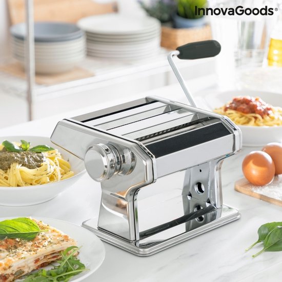 Innovagoods - Pastamachine - Zelf Pasta Maken - Keukengerei - Aluminium van InnovaGoods
