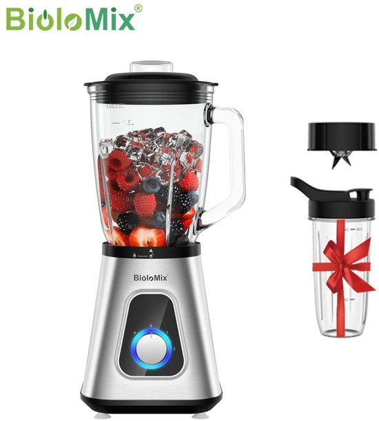 Innovastore Blender - Smoothie Blender - Comboblender - Multifunctionele Keukenmixer - Smoothie Meeneembeker 600ml - 1300W van Merkloos