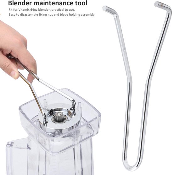 Inovra- Blendersleutel Roestvrij Staal - Blenderaccessoires - Sleutelreparatietool - Compatibel met 64 Oz - Duurzaam - Lichtgewicht 98 g - Blenderonderdeel
