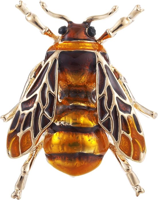 Insectenbroche met Kristallen - Bijen Pin Badge voor Vrouwen - Uniek Cadeau voor Verjaardag en Bruiloft, Sieraden voor Moeders en Vriendinnen van Merkloos