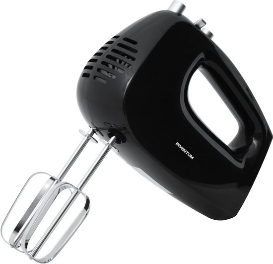 Inventum CHM425B - Handmixer - Gardes - Deeghaken - 5 snelheden en turbostand - 250 watt - Zwart van Merkloos