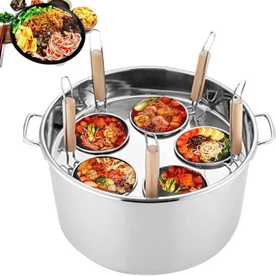Inzetstukken voor Pastamaker - Pastapan Mand - Zelf Pasta Maken - Roestvrij Staal - 3/4/5 Gaten - Zilver