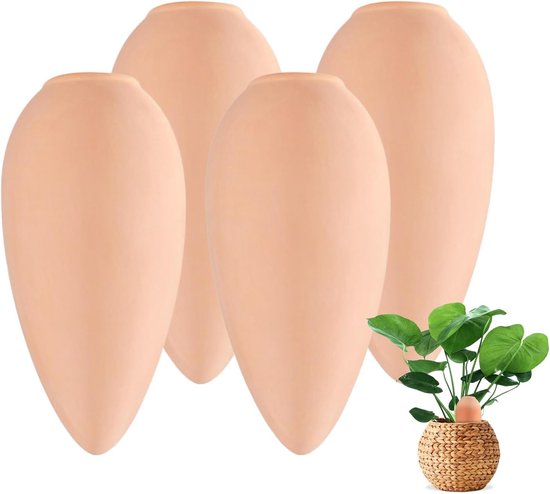Irrigatie van planten op vakantie, irrigatie van planten op vakantie, set met 4 irrigatiekegels voor planten, druppelirrigatieset, automatische irrigatie voor kamerplanten, voor binnen en buiten, tuin