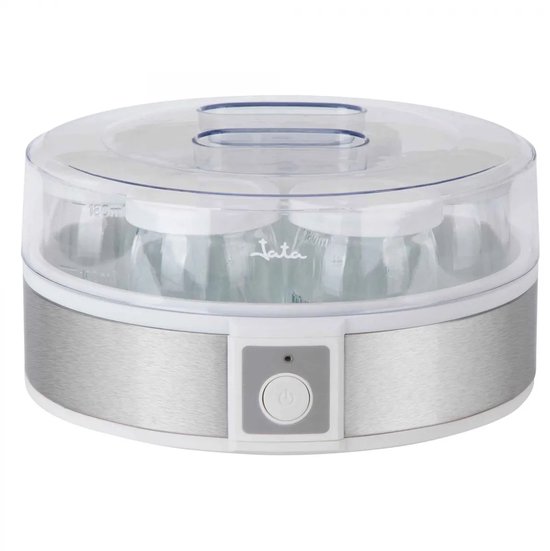 Jata YJEYG2266 - Yoghurtmaker - inclusief 7 potjes - 20 Watt - totaal 1.26 liter - BPA vrij van Merkloos