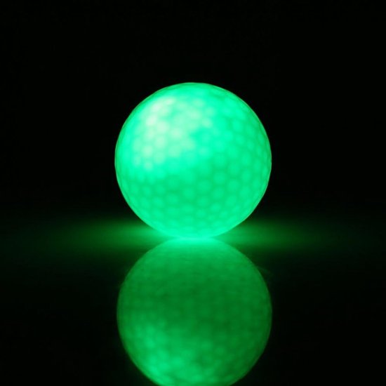 JeiibrZui LED-Golfbal - Nachtgolftraining - UV-oplaadbare Golfbal - 1 - Nacht Golfen Groen van JeiibrZui