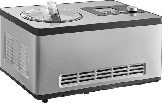 Jemaison® Professionele ijsmachine - 180W compressor - 3 Standen - Ijsmachine zelfvriezend - Ijsmaker - Softijs - Yoghurt - 2 liter van Merkloos
