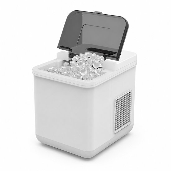 Jensaro Draagbare IJsblokjesmachine - Auto IJsmaker 12V/24V/230V - Camping IJsmachine - 9 IJsblokjes in 7 Minuten - 24L/Dag -Wit