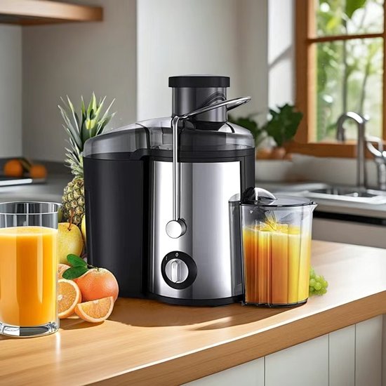 Jently sapcentrifuge - machine - groenten en fruit - 2 snelheden - 1000W van Merkloos