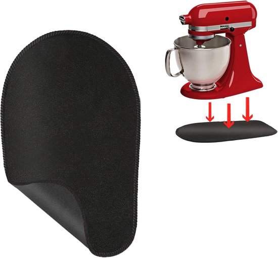 Jhubers Goods - Glijplank - Onderlegger - Schuifmat - Zwart - Keukenhulp - Accessoire - Heavy Duty - Keukenmachine - Geschikt voor KitchenAid Artisan 4,3 - Mat - Opzetstuk Koffiezetapparaat van JHubers Goods