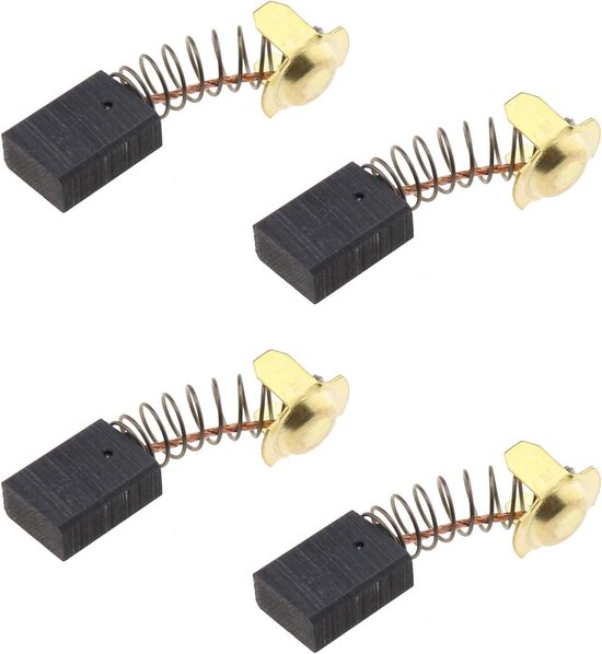 Jhubers Goods - Koolborstels Auto Stop Roerder Vervanging - 6x11x15mm - Compatibel met Cement Mixer Stirrer - Power Tool Accessoires - Geschikt voor UniMix Collomix U1300 - Wit - 2 Paar. van JHubers Goods