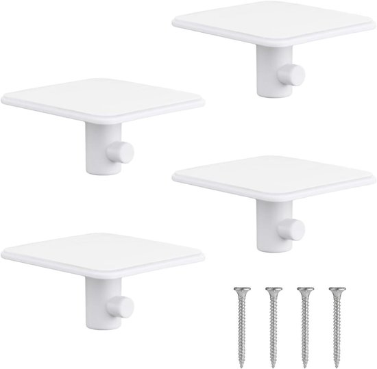 Jhubers Goods - Standmixer Houder - Keukenmixer Accessoires - Opbergorganisatie - Stand Mixer Attachment - Keuken - Wit - 4 Stuks - Compatibel met Blender van Merkloos