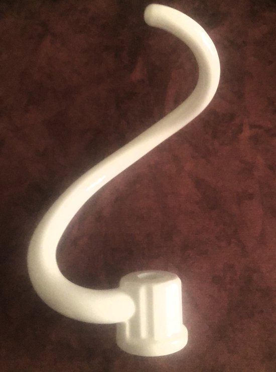 JP01, gecoate spiraalkneedhaak voor o.a. KitchenAid met een 5, 6, 7, 8, Quart deegkom, en meer andere machines. van Kenwood