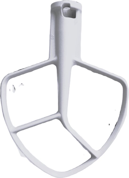 JP18 Platte klopper K5AB, W10807813, 9707670, W10672618 voor de Kitchenaid 5KPM5, 3K5, 4K5, 4KG25, 4KPD16, 4KSM50, 5K5, 5KPM50, 5KSM5, 7K5, 9KSM5, K4SS, K5, KDM5, KG25H, KP50, KPM5, KSM5, KSMC50 5KPM5.