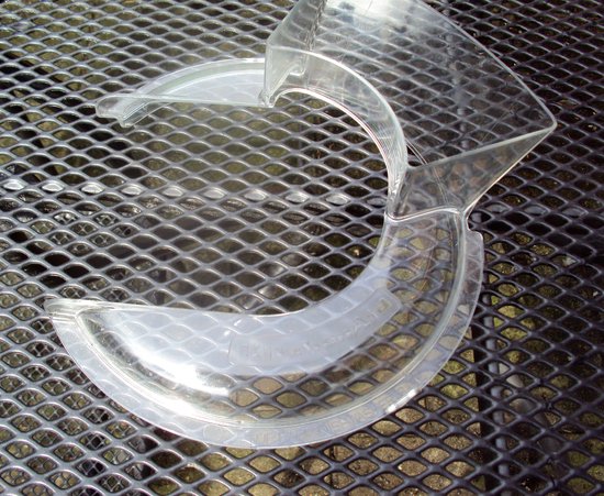 JP36, KN1PS Pouring shield /opgietscherm voor de Kitchenaid Artisan, Classic, Ultra Power, 5KSM125-195, KSM90, K45SS, KSM500.Hobart K45. van KitchenAid