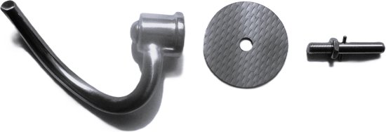 JP3A set spiraalkneedhaak RVS met as voor de Kenwood kMix, chef, A701A, A703, A901, A901P, KM336, KMC050, KVC5100, KMC560, KMC570 de Longhi DSM5.