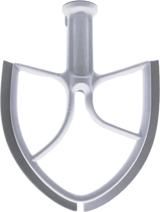 JP45, PE flexi klopper voor de Kitchenaid Heavy Duty of Pro met een kom van 5 liter. Zoals de; 3K5, 4K5, 4KG25, 4KPD16, 4KSM50, 5K5, 5KPM50,5KSM5, 7K5, 9KSM5, K4SS, K5, KDM5, KG25H, KP50, KPM5, KSM5, KSMC50 5KPM5. van Maid4Cook.