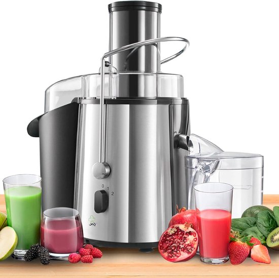 Juicer - MightySqueeze Pro High-Power Juicer - 850 W, 2 Snelheden, Breed Mondstuk (75 mm), Antislip Basis - Voor het Ultieme Versgeperste Sinaasappel- en Citrussap Genot! van MightySqueeze Pro