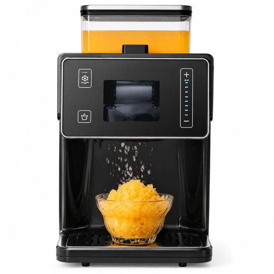 Jurrys IJsmachine - IJsmaker - Snowflakemachine - IJsbereider - IJsapparaat - 8 Standen - Hoge capaciteit - Automatisch - Zwart van Jurrys