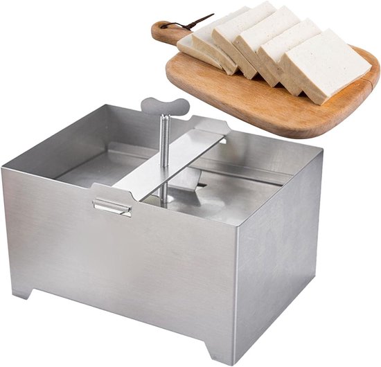 Kaasbereider - Kaasvorm Paneer Maker - Kaas Maken - Aanpasbare Druk - 1 kg capaciteit - Zilver