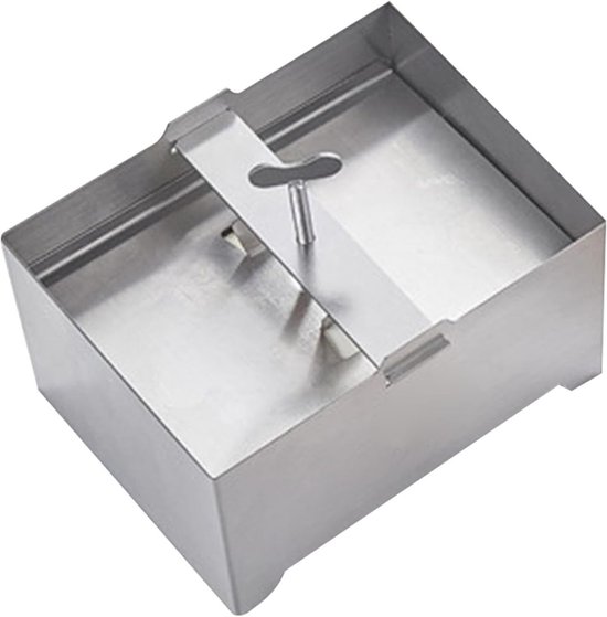 Kaasbereider - Kaasvorm - Zelf Kaas Maken - Met Uitlekbak - 16x12x9cm - Zilver