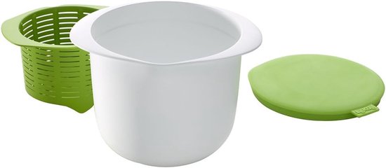 Kaasmaker Set - Kaas Maken - Thuis Keuken - 100% Silicone - 17cm Breed - Wit Groen