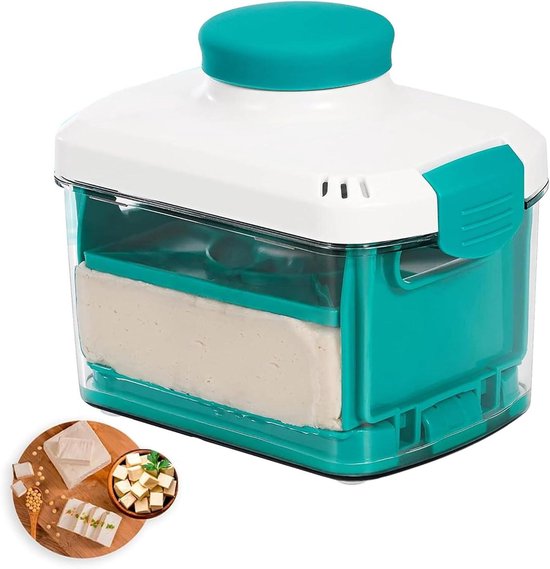 Kaaspers - Yoghurtpers Kwarkmaker - Kaas Maken - Gelijkmatige Drukverdeling - 19 x 16.5 x 13.9 cm - Transparant
