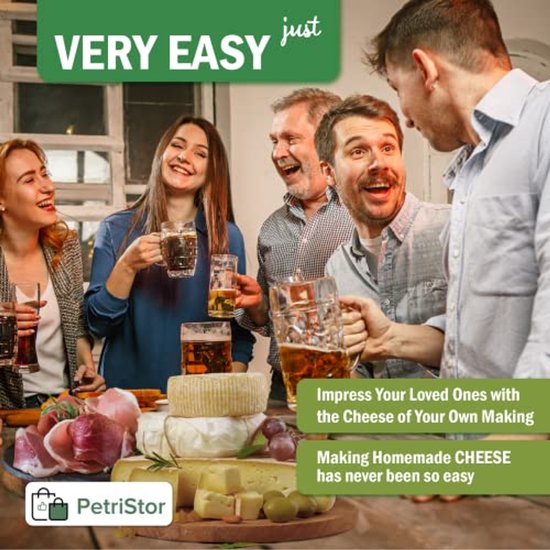 Kaasvorm voor het Maken van Kaas met Volger - 1,8 L Capaciteit van Gouda Gears