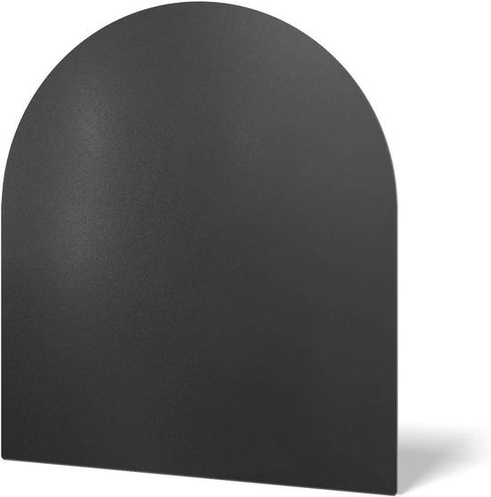 Kachelbodemplaat - Vloerbescherming Haard - Veilig Stoken - Hittebestendig Gepoedercoat - 80x70 cm - Zwart