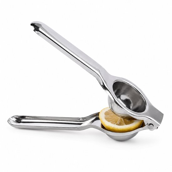 Kaiyaya - Citruspers 1 stuk - Handmatig & maximale sapopbrengst - Metaal, RVS - Citroenpers, Limoenpers - Keuken, Bar - Zilver, 7,9 inch van kaiyaya