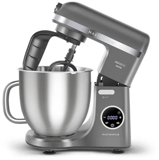 Karaca Mastermaid Chef Ultra - Keukenmachine - 2000W - 7L - Digitaal Display - Galaxy Grey van Karaca