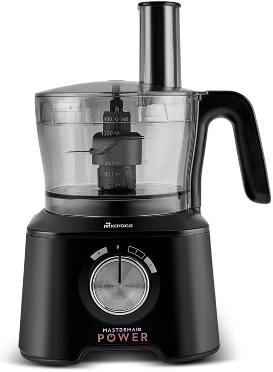 Karaca Mastermaid Power Max 11-in-1 Keukenrobot 2500W – 1,5L Kom – Blender 1L – Citruspers – Koffiemolen – 5 RVS Raspschijven