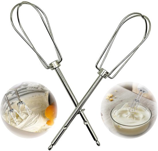 KARZO - 2 stuks gardes voor handmixer, vervangende garde, essentiële vervangende garde, met vier draadstaven, garde, accessoires voor roerheid, keukenmachine (A) van KARZO