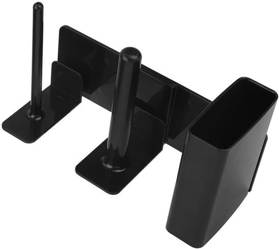 KARZO - Bekerorganizer voor Ninja Slushie Machine FS300 FS301, 3-in-1 zijhouder voor bekers, deksels, rietjes, accessoires Slushie Machines voor thuisgebruik (zwart) van KARZO