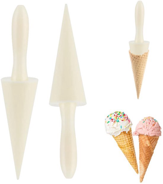 KARZO - Pizzelle Roller - 2 Stuks - 9.3in - IJsje Mallen - Antiaanbakmateriaal van KARZO