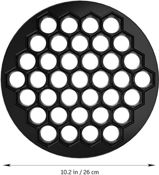 KARZO - Ravioli Maker Knoopvorm Pelmeni Metalen vorm Knoedelmaker Siberische machine 37 gaten van KARZO