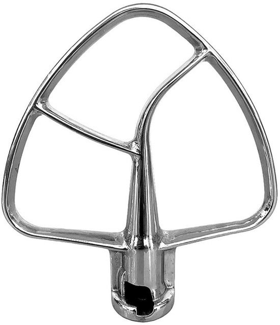 KARZO - Roestvrijstalen Platte Roerder - Bevestiging voor 4.5-5 QT Keukenmachines - Vaatwasmachinebestendig van KARZO