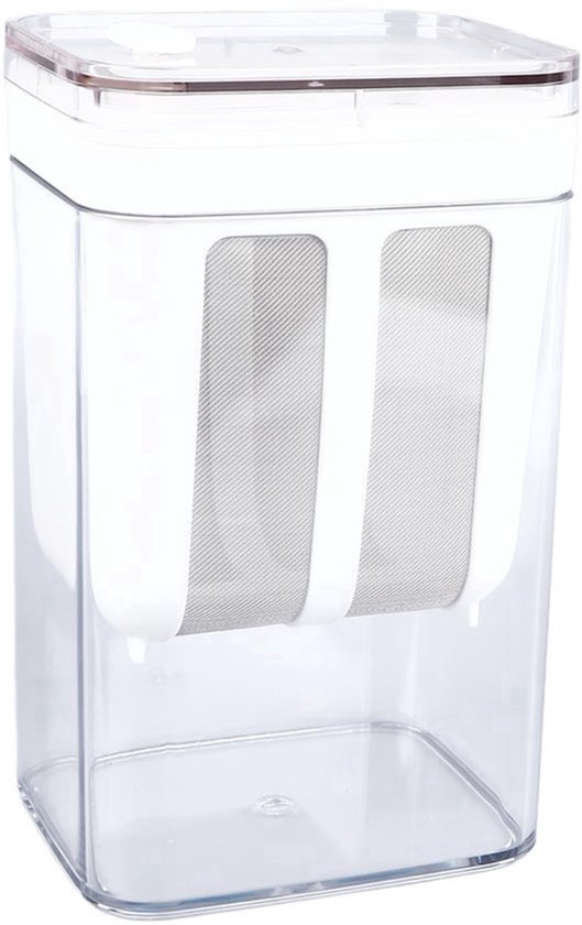 KARZO - Yoghurtmachine, roestvrijstalen yoghurtfiltermaker, grote capaciteit, yoghurtmakerzeef, gemakkelijk te schenken, wasbare yoghurtfilterzeef voor het maken van yoghurt van Merkloos