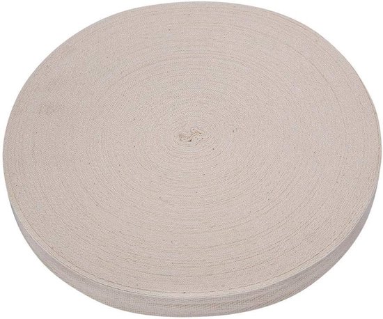 Katoenen Bindband voor Bonsai Bomen - Tuin Gereedschap voor Modelleren, Binden en Graften - 2 cm Wit van Merkloos
