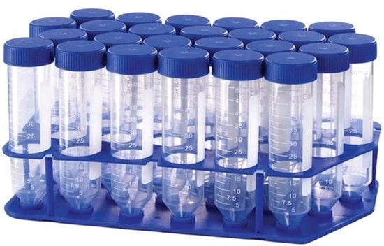 Kegelvormige centrifugebuis - Laboratoriumbuis en monstercontainer - Monsters centrifugeren - Grote opening voor gemakkelijke toegang - Capaciteit 250ml - Transparant