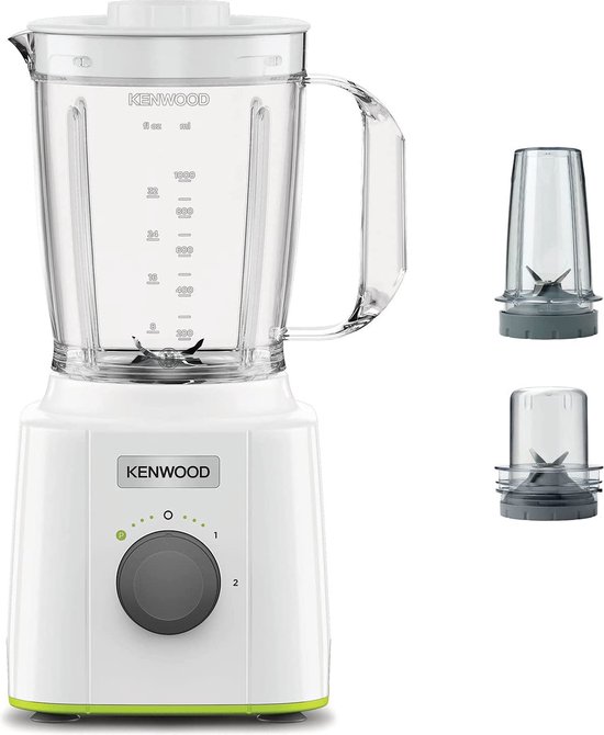 Kenwood Blend-Xtract 3-in-1 BLP31.D0WG 1,6 l Blender voor op aanrecht 350 W Transparant, Wit van Kenwood