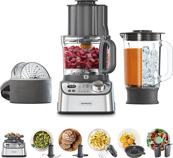 Kenwood FDM72.990SS keukenmachine 3 l Roestvrijstaal Ingebouwde weegschalen van Kenwood