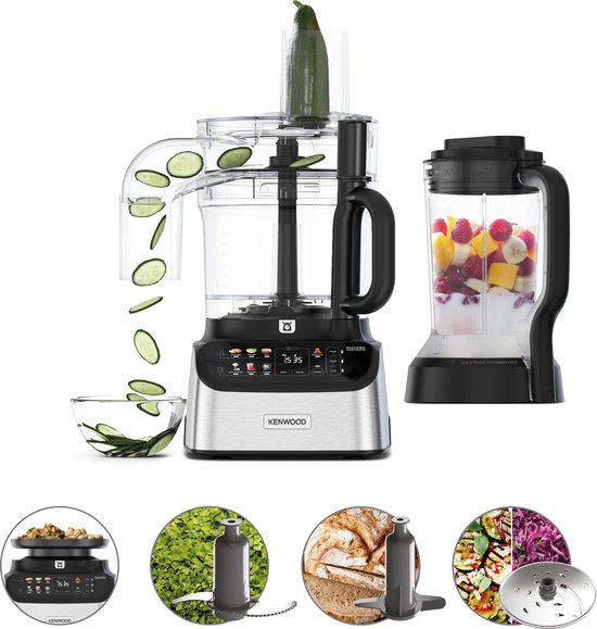 Kenwood FDM73.480SS - Foodprocessors - MultiPro One Touch - Zilver van Kenwood