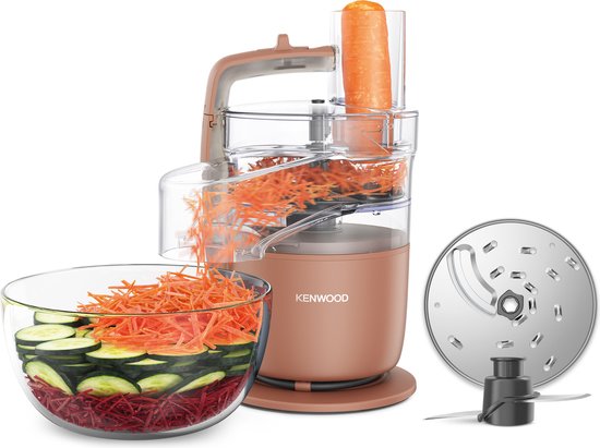 Kenwood MultiPro Go FDP22.130RD - Foodprocessor - Roze - Express Serve - Go collectie