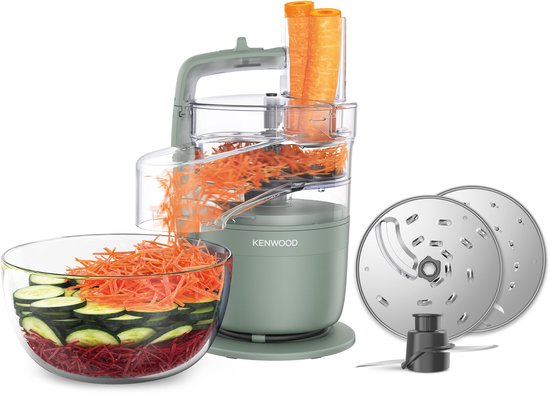 Kenwood MultiPro Go FDP23.140GR - Foodprocessor - Eucalyptus groen - Express Serve - Go collectie