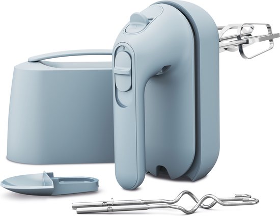 Kenwood Quickmix GO handmixer HMP40.000GY - Grijs - Alles in één opbergsysteem - Geïntegreerde maatlepel - 350W - 5 snelheden en slow start - 30% gerecycled plastic - [onderdeel GO collectie] van Kenwood