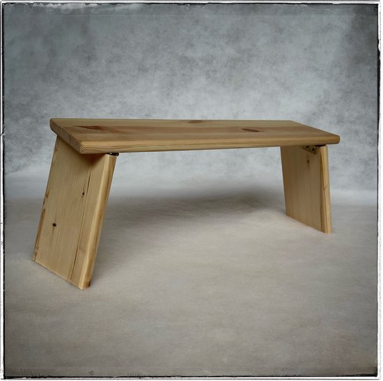 Keti Utulie Meditatiebankje inklapbaar | Help een kind naar school | hoogte 22 cm geschikt voor lengte 185-195 cm | vurenhout van Keti Utulie