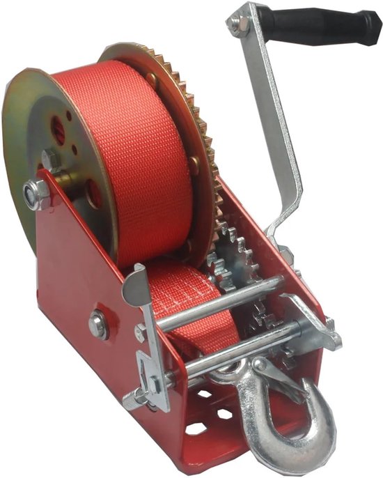 Kettingtakel, hefboomlier, handlier van 1360 kg, gespoten rode gegalvaniseerde nylon kabellier voor industriële omgevingen en toepassingen