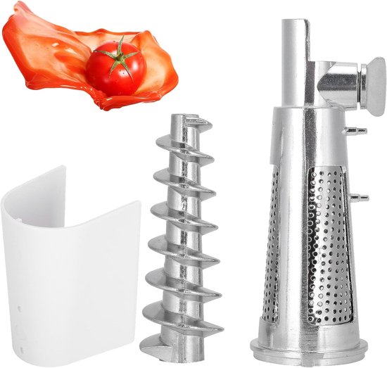 Keuken Accessoires Set - Vleesmolen Onderdelen - Zelf Ingrediënten Maken - Duurzaam Aluminium ABS - Diverse Maten - Zilverkleurig van Merkloos