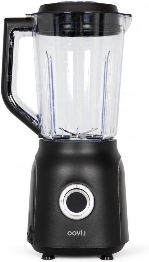 Keuken Blender - Mixer Jar - Smoothie Maken - Dubbele RVS Bladen - 1.5 Liter - Zwart